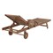 Alaterre Furniture Caspian Eucalyptus Wood Outdoor Lounge Chair with Arms and Adjustable Leg Rest, Set of 2 ANCP033EBO - alternate 4